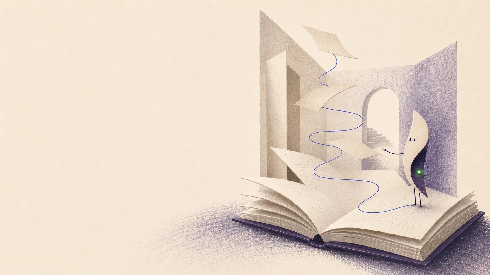 Сенсик открывает пространство внутри живой книги
